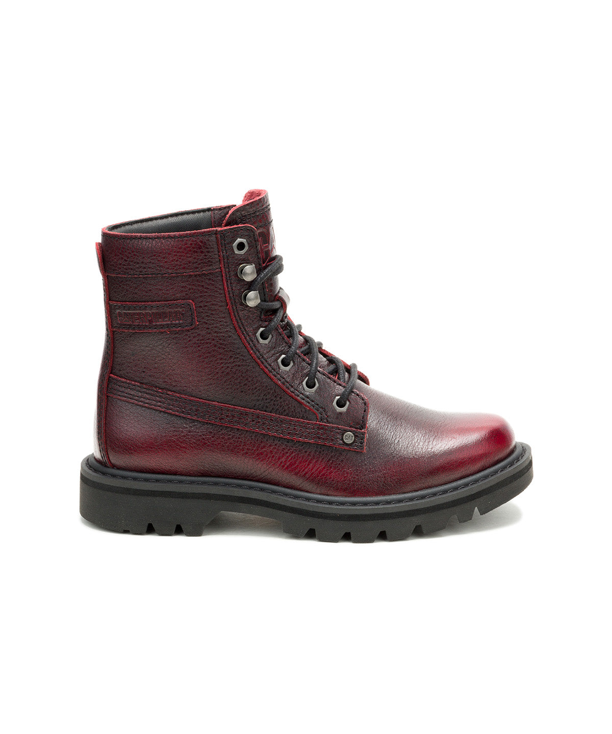 Botín de Cuero Mujer Colorado Grader Rojo Cat