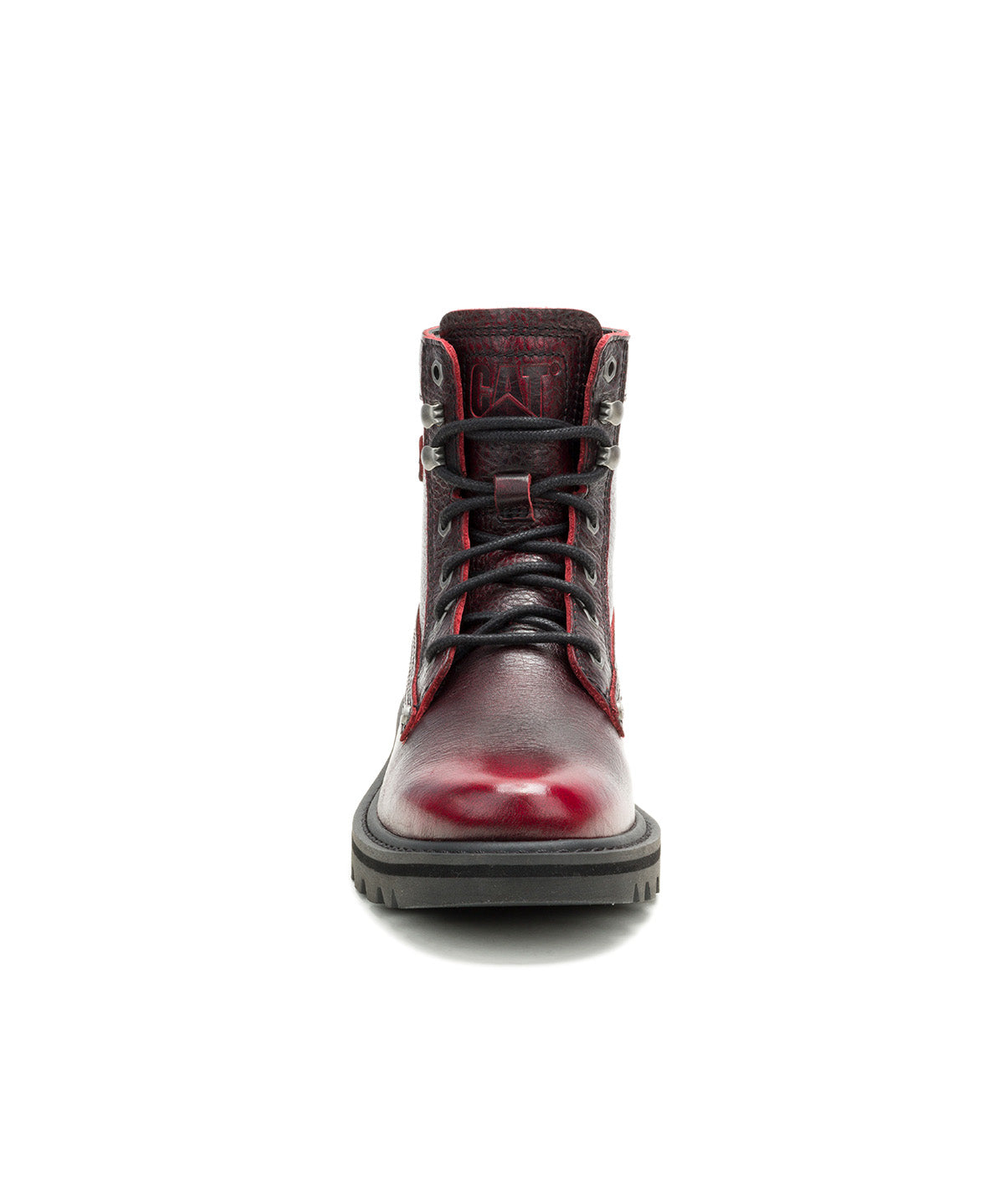 Botín de Cuero Mujer Colorado Grader Rojo Cat