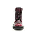 Botín de Cuero Mujer Colorado Grader Rojo Cat