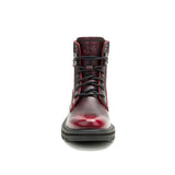 Botín de Cuero Mujer Colorado Grader Rojo Cat