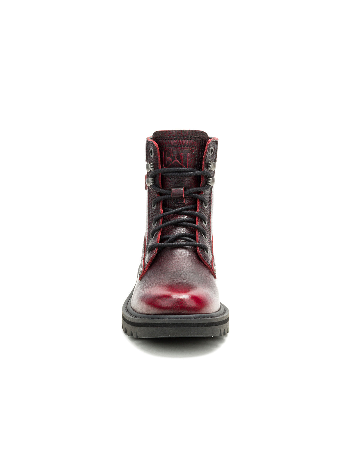 Botín de Cuero Mujer Colorado Grader Rojo Cat