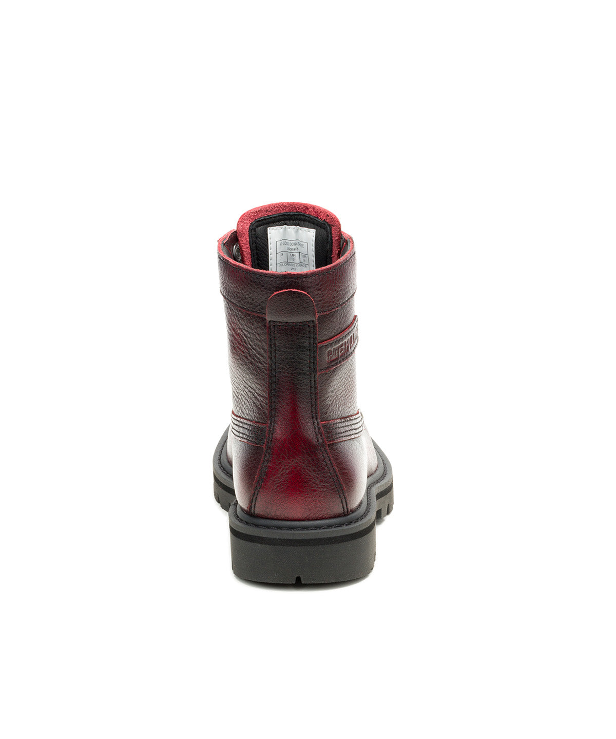 Botín de Cuero Mujer Colorado Grader Rojo Cat