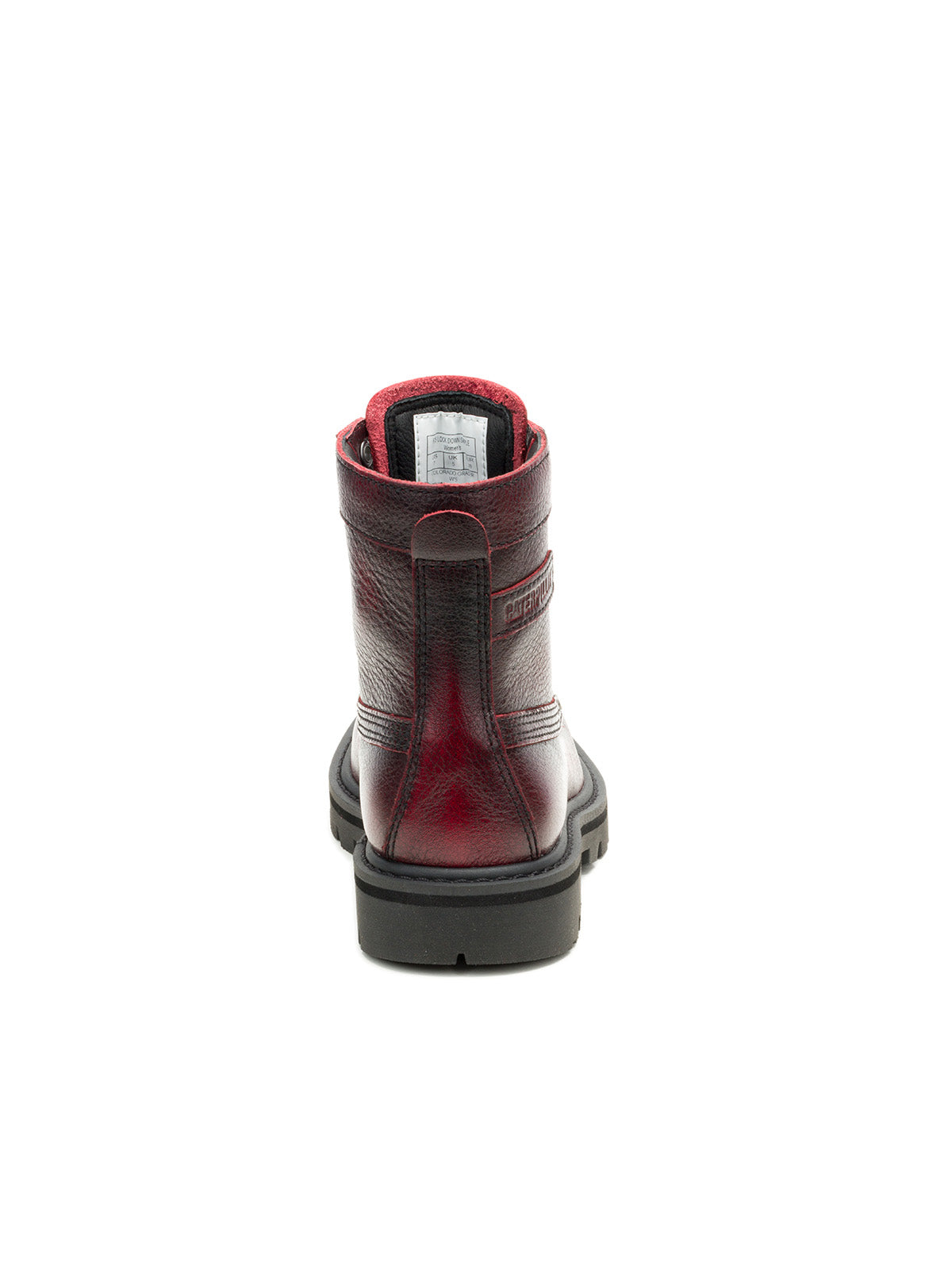 Botín de Cuero Mujer Colorado Grader Rojo Cat