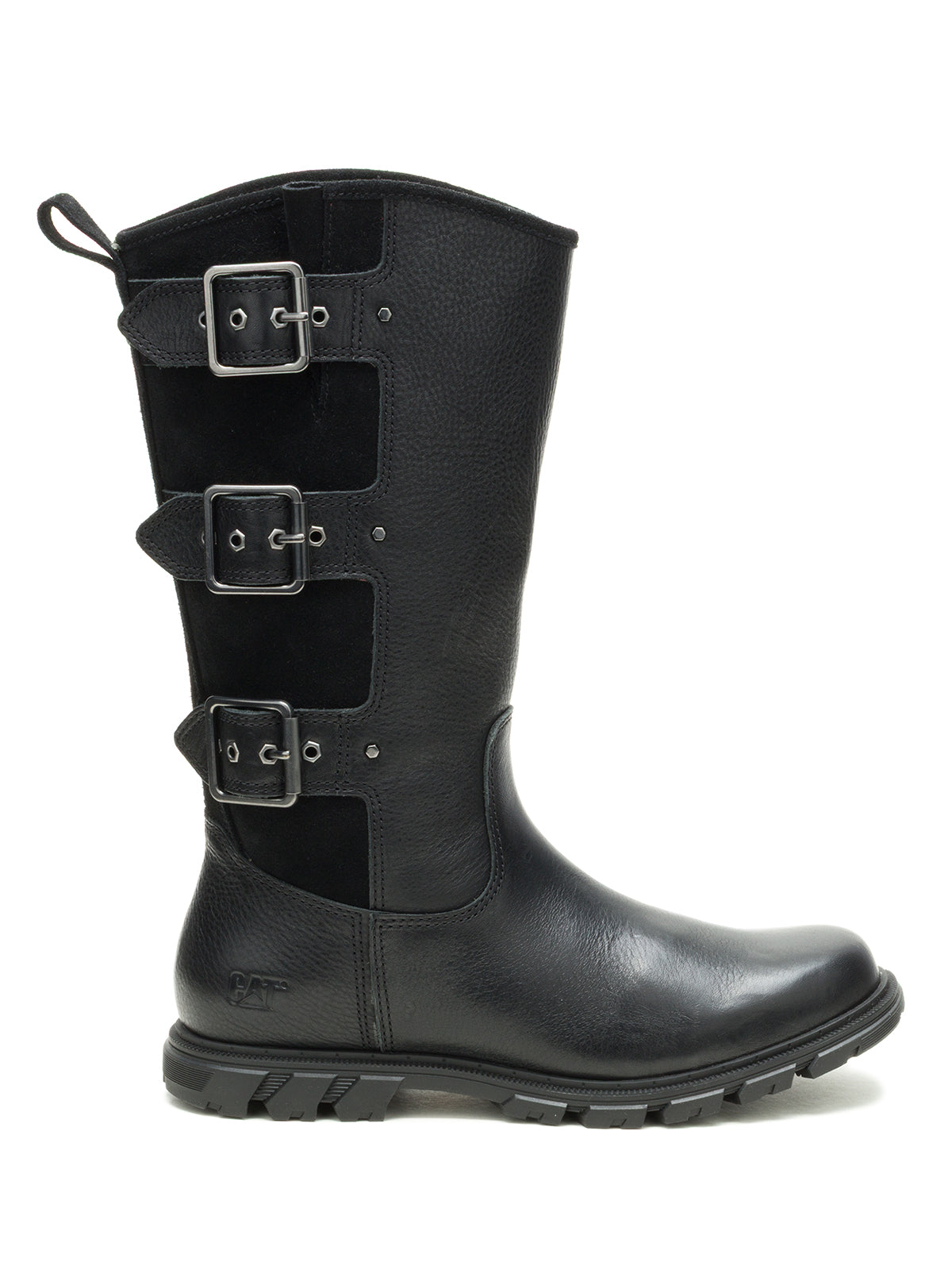 Bota de Cuero Notion Buckle Negro Cat