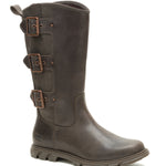 Bota de Cuero Notion Buckle Café Oscuro Cat