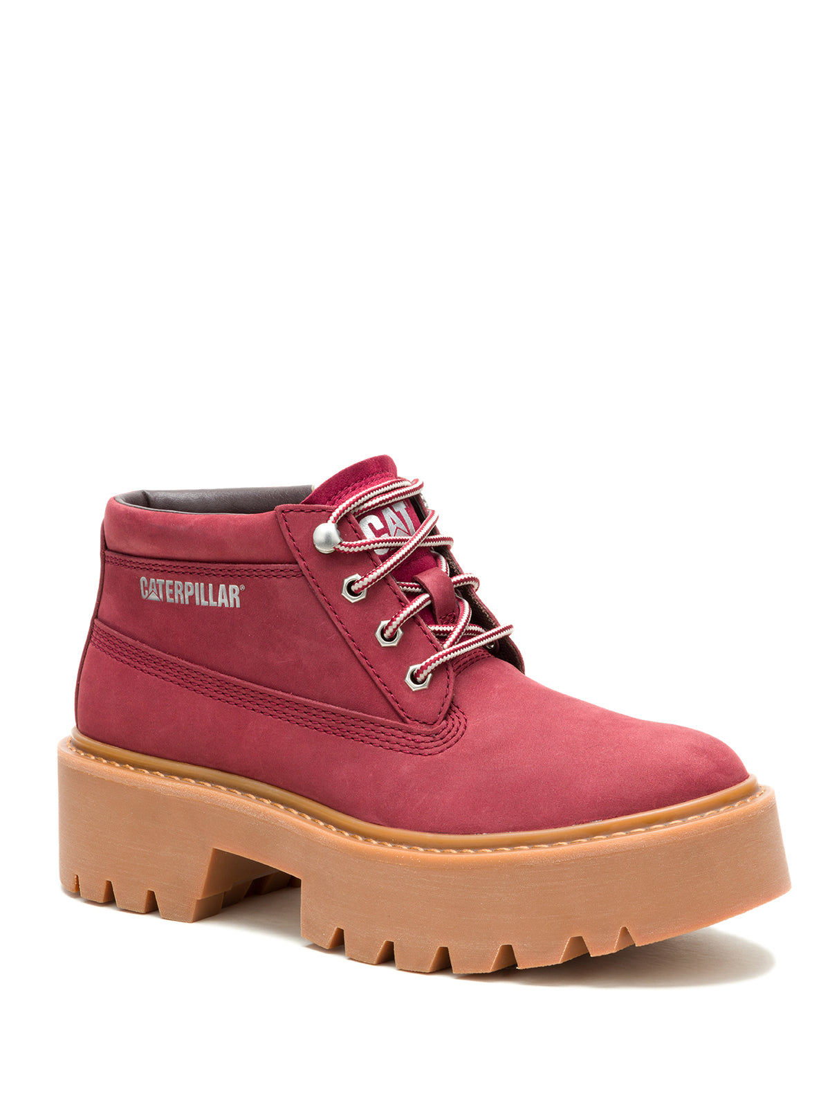 Botín Mujer Colorado Max Chukka Rojo Cat