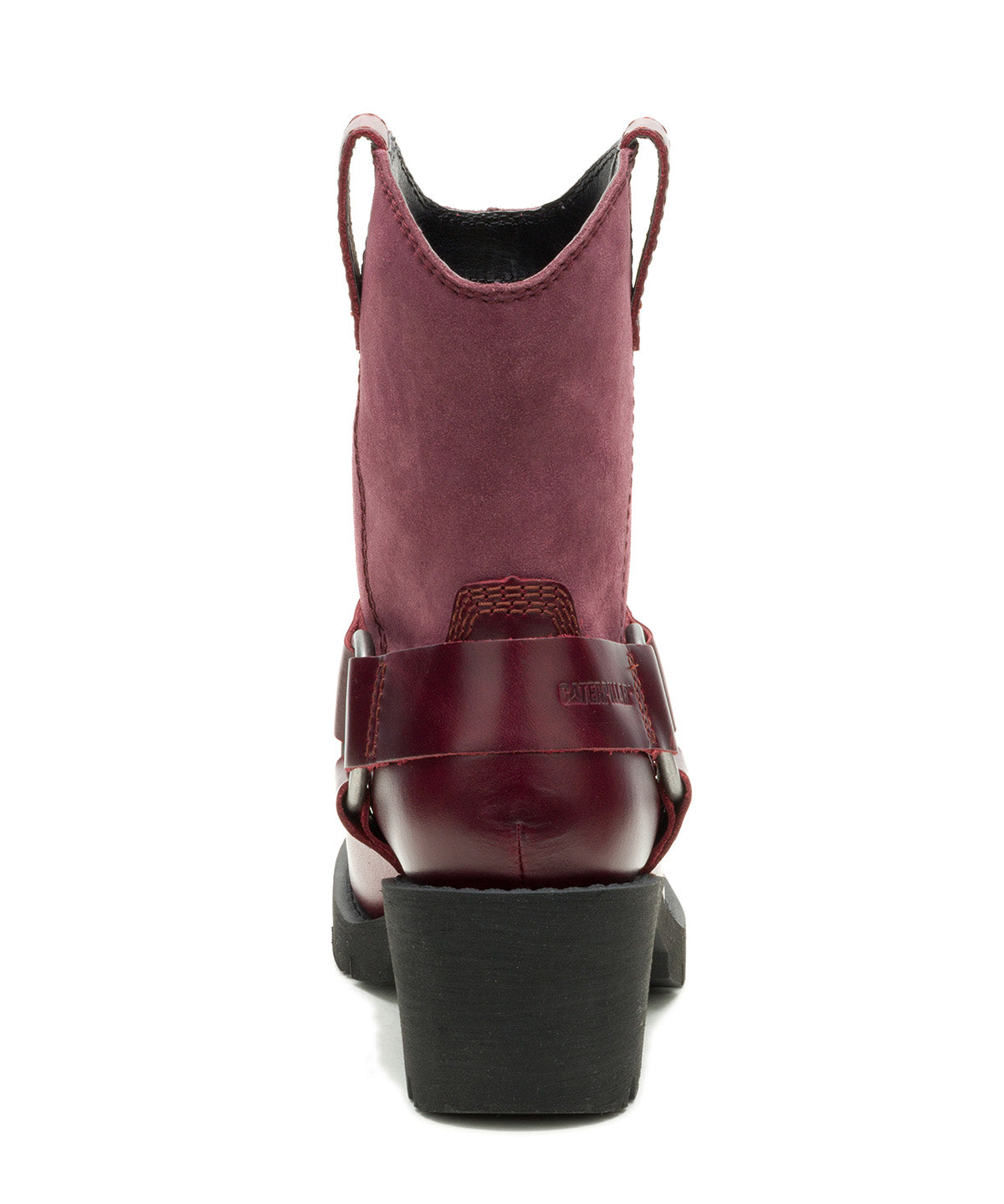 Botín Cuero Rewrite Harness Burdeo Cat