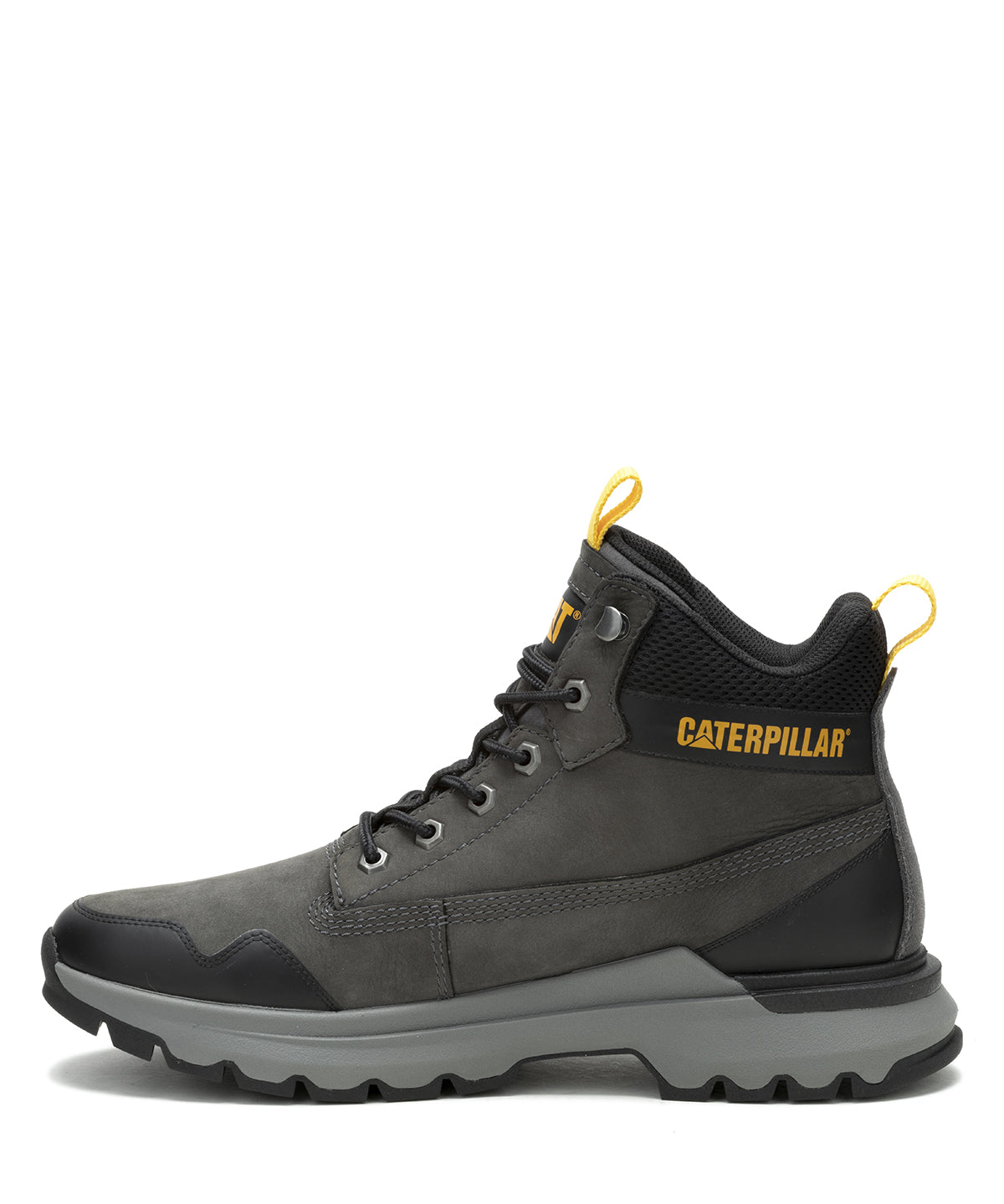 Zapatilla Con Caña Gamuza Hombre Colorado Sneaker Wp Gris Cat