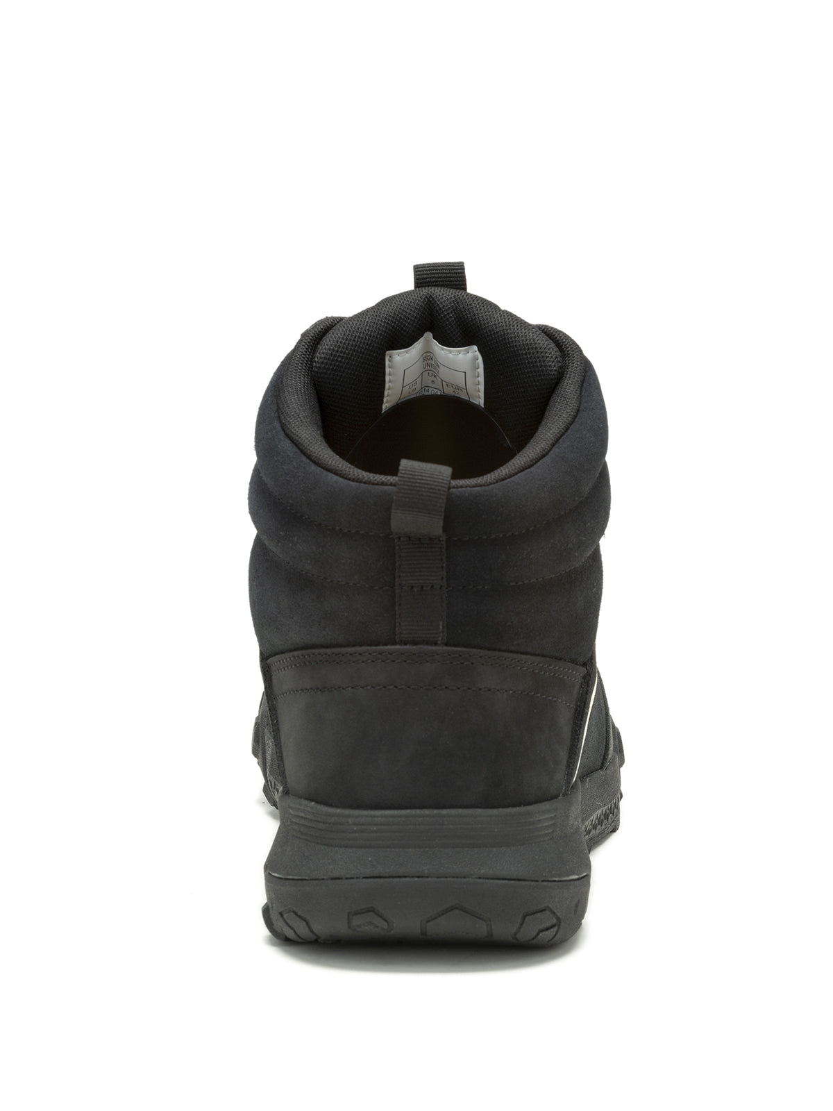 Zapatilla Con Caña Cuero Hombre Hex Ready Mid Negro Cat