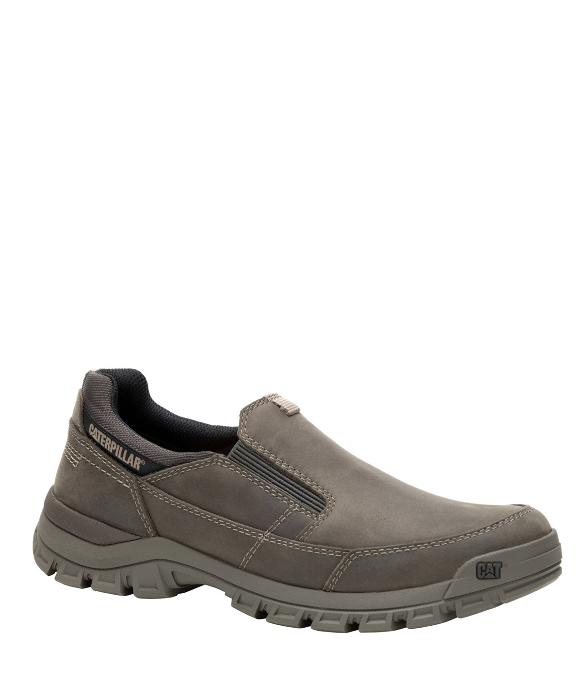 Zapatilla Cuero Hombre Threshold Slip On Gris Pardo Cat