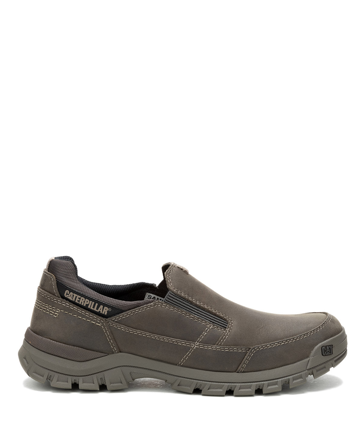 Zapatilla Cuero Hombre Threshold Slip On Gris Pardo Cat