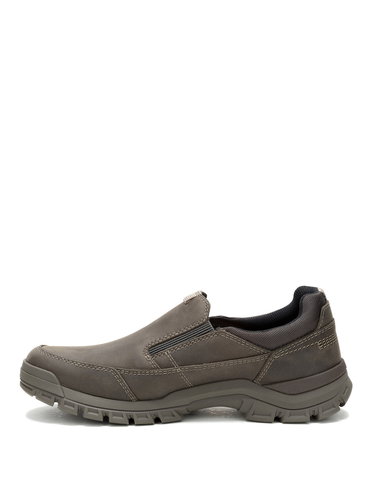 Zapatilla Cuero Hombre Threshold Slip On Gris Pardo Cat