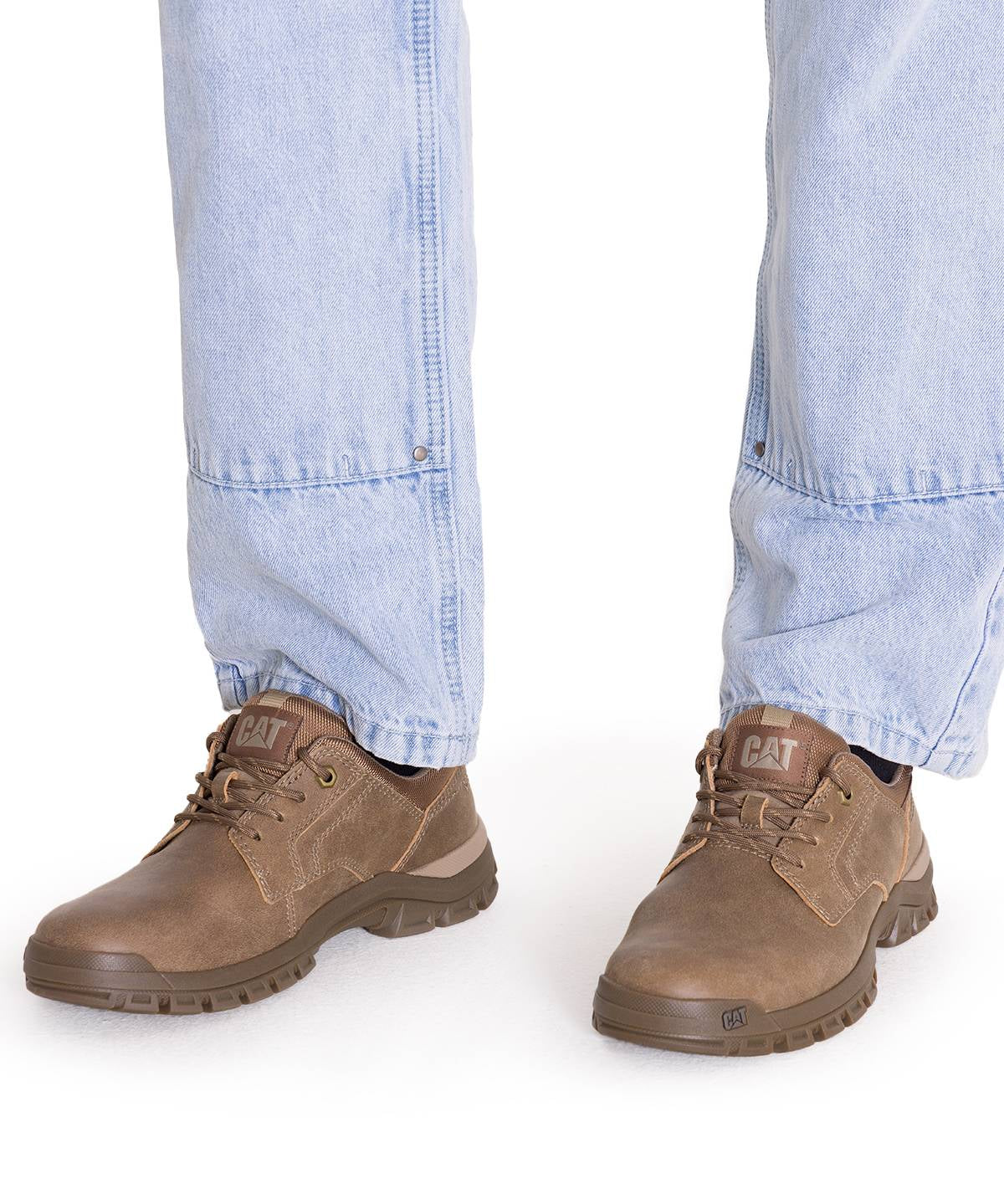 Zapatilla Cuero Hombre Threshold Low Café Oscuro Cat