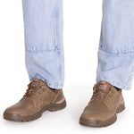 Zapatilla Cuero Hombre Threshold Low Café Oscuro Cat