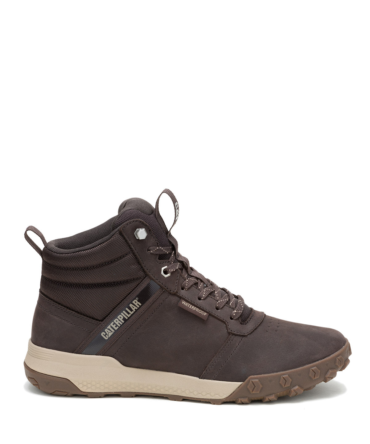 Botín Waterproof Hombre Hex Ready Mid Café Cat