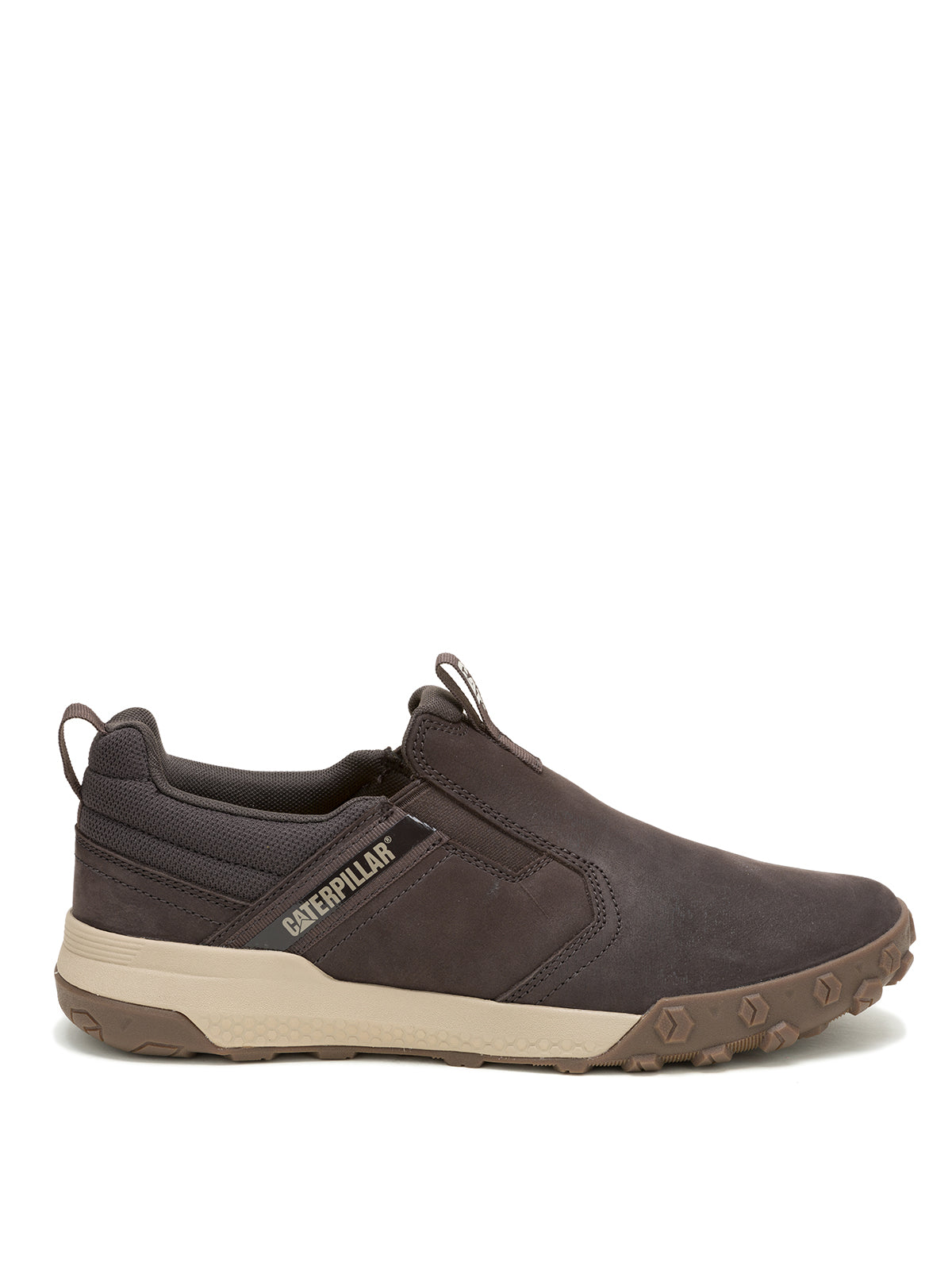 Slip On Cuero Hombre Hex Ready Café Oscuro Cat