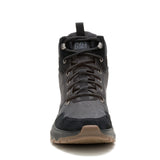Zapatilla Con Caña Hombre Colorado Sneaker Canvas Negro Cat
