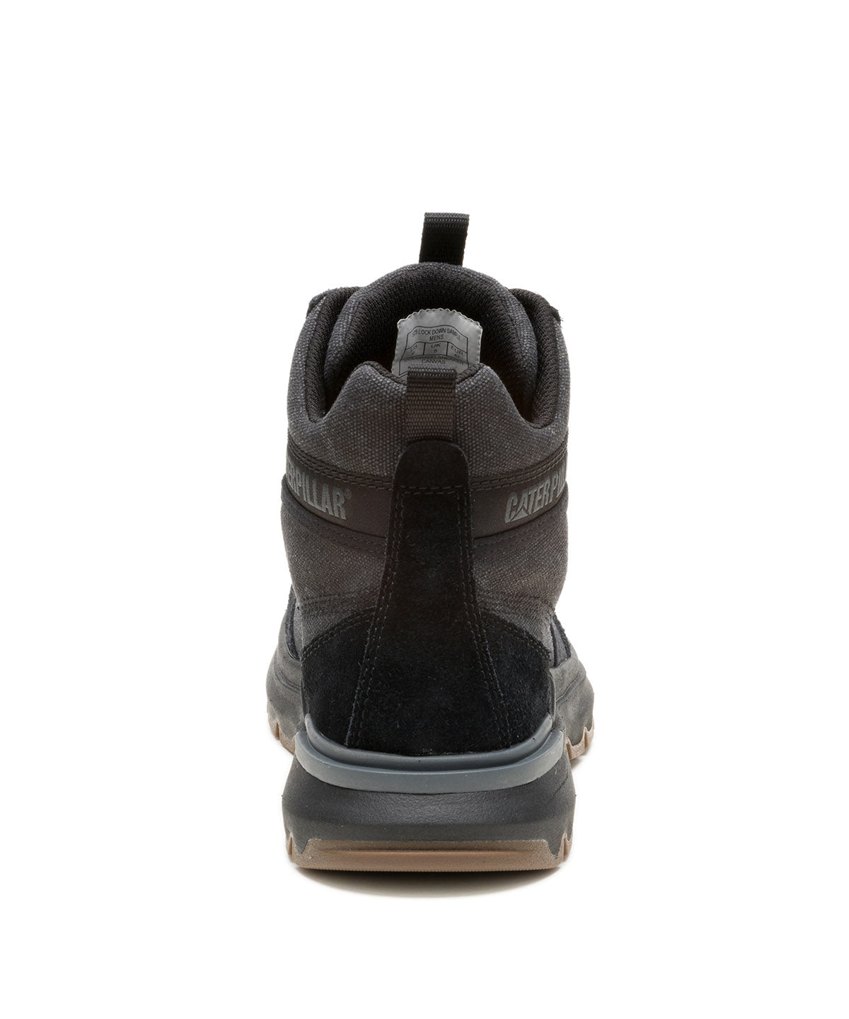 Zapatilla Con Caña Hombre Colorado Sneaker Canvas Negro Cat