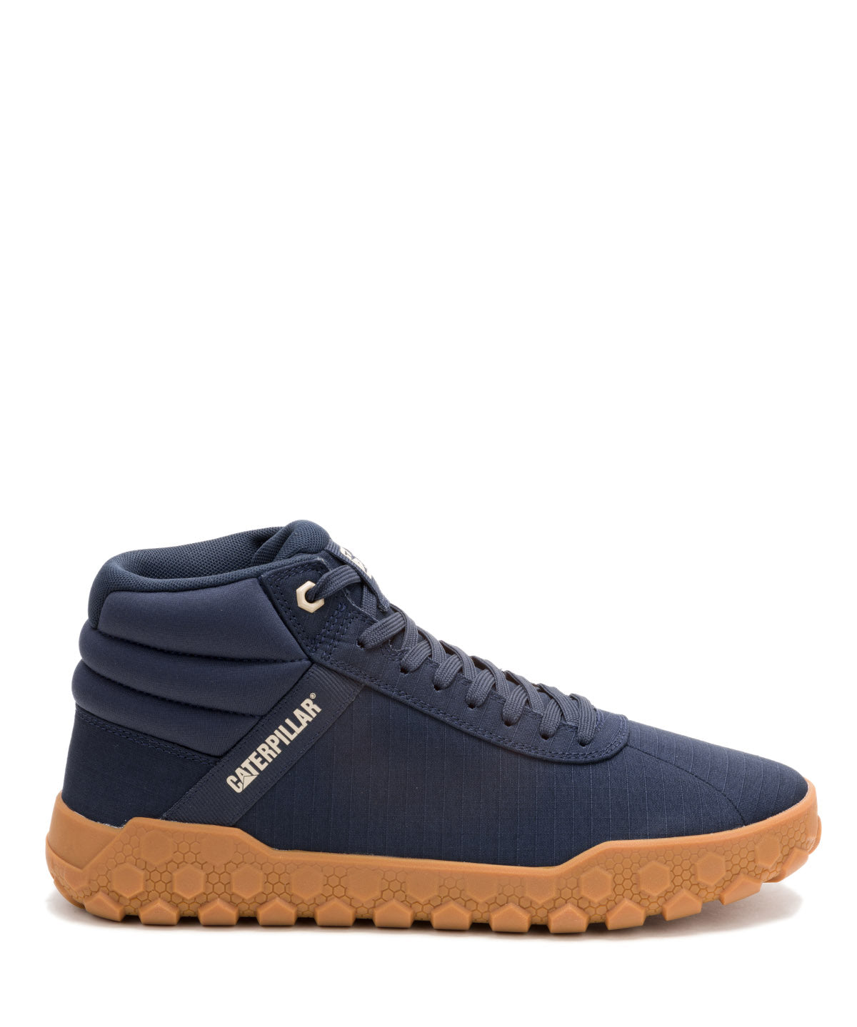 Zapatilla Con Caña Canvas Hombre Hex + Mid Azul Oscuro Cat