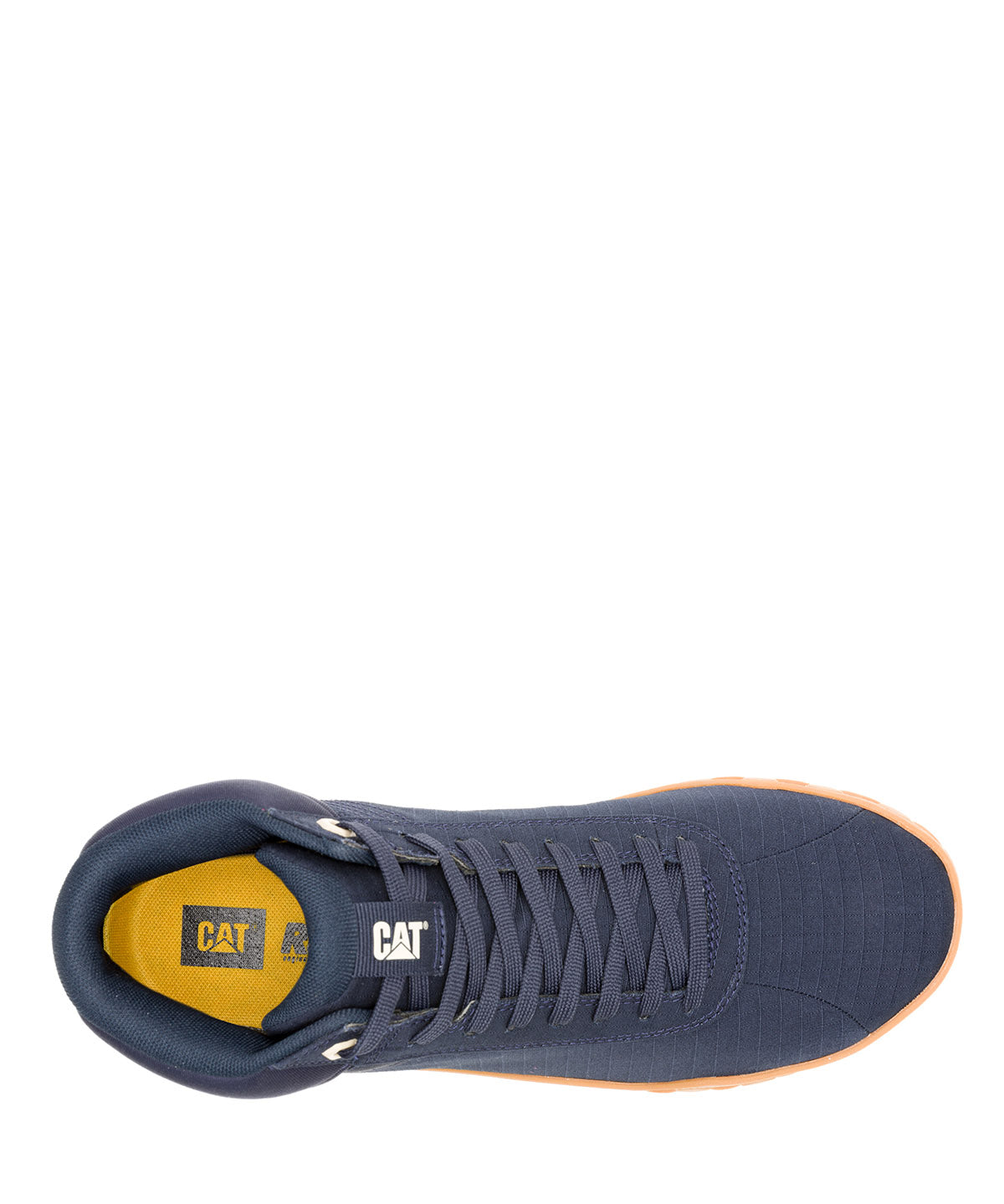 Zapatilla Con Caña Canvas Hombre Hex + Mid Azul Oscuro Cat