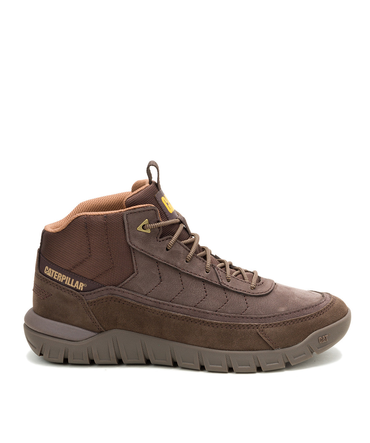 Zapatilla Caña Alta Hombre Versage Mid Café Oscuro Cat