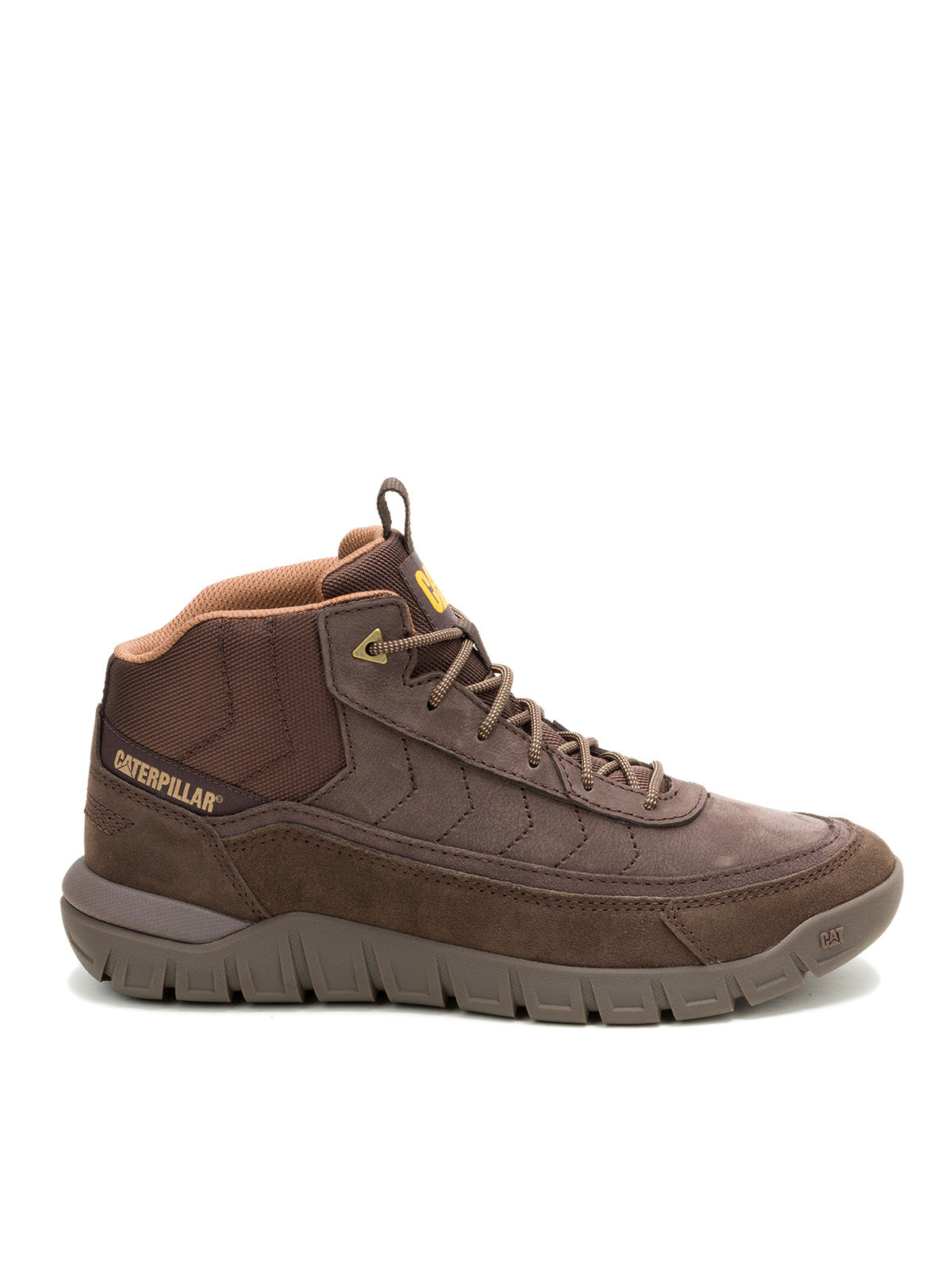 Zapatilla Caña Alta Hombre Versage Mid Café Oscuro Cat