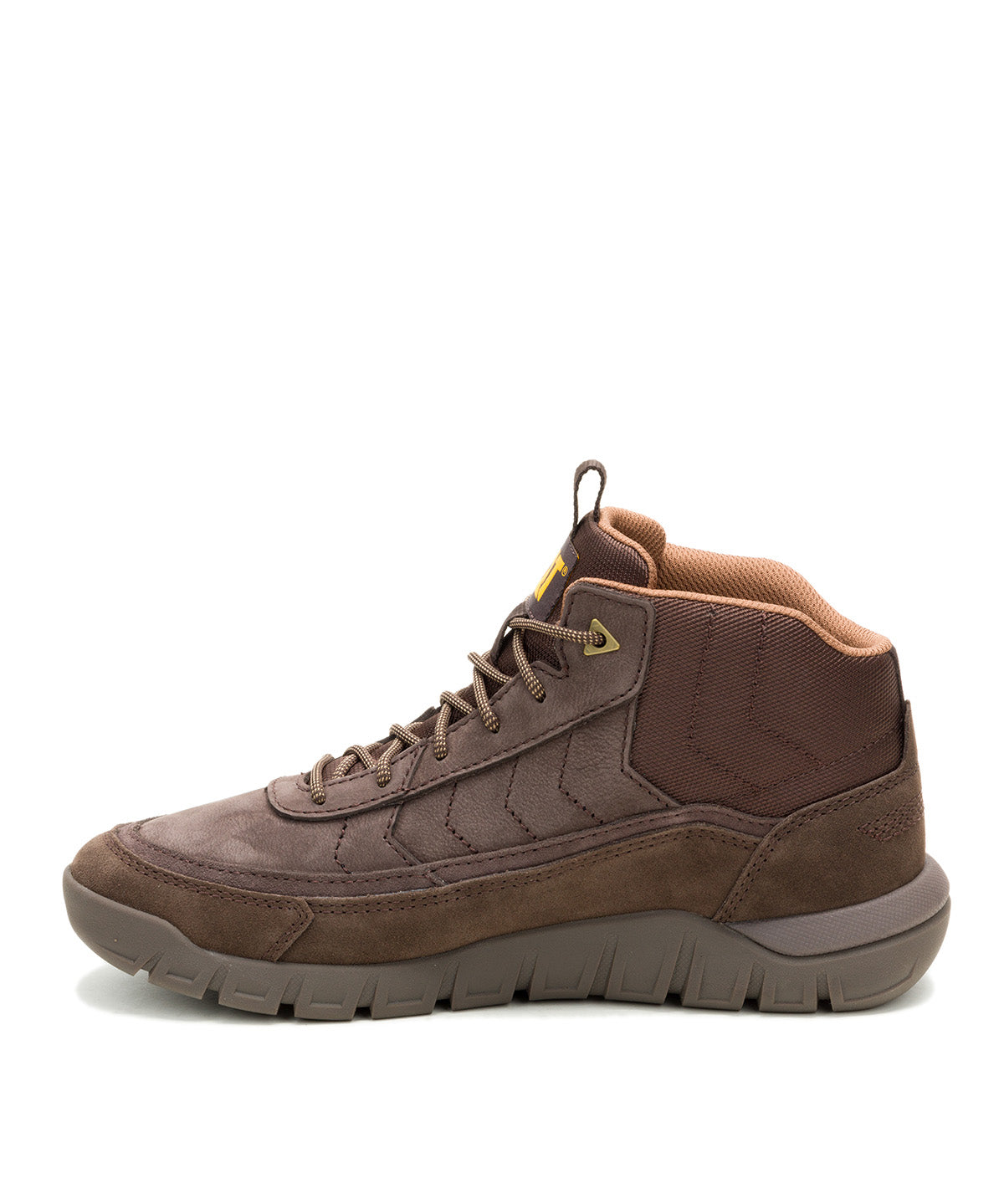Zapatilla Caña Alta Hombre Versage Mid Café Oscuro Cat