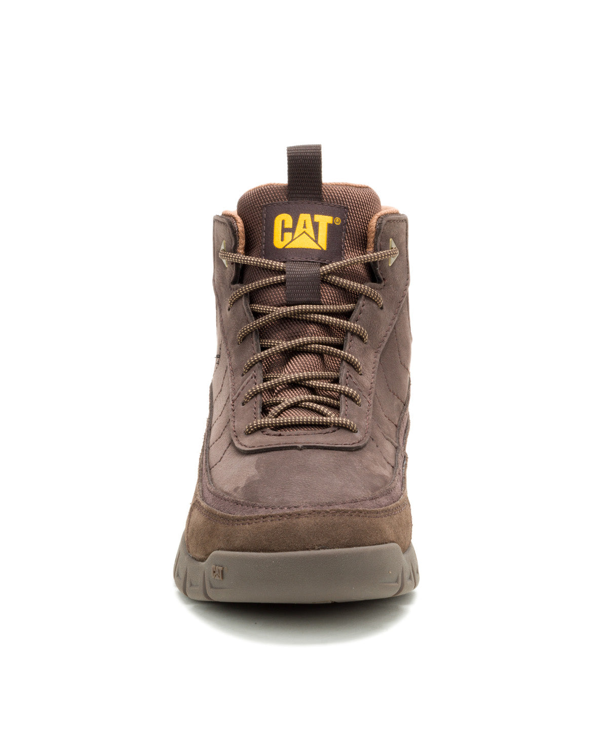 Zapatilla Caña Alta Hombre Versage Mid Café Oscuro Cat
