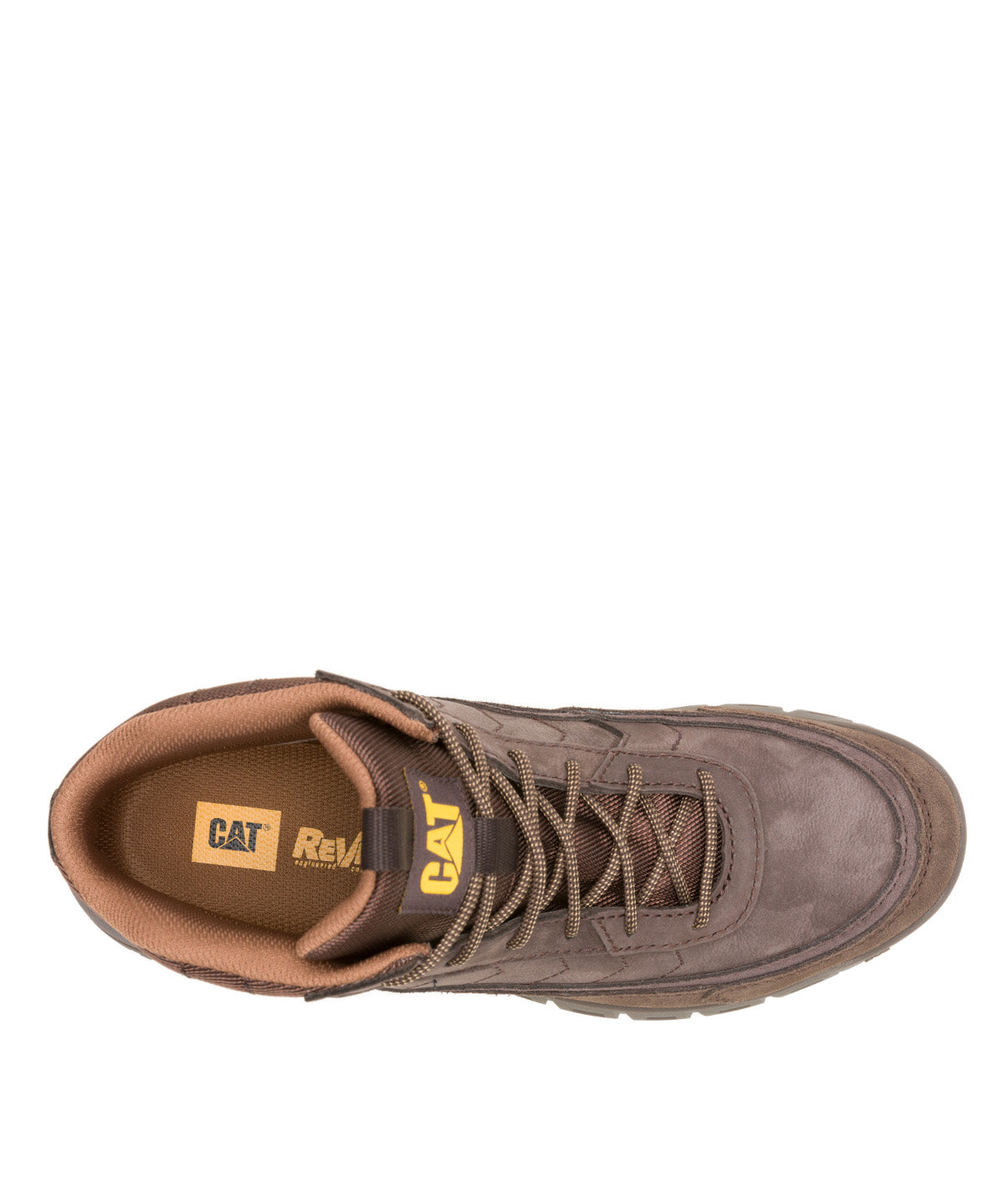 Zapatilla Caña Alta Hombre Versage Mid Café Oscuro Cat