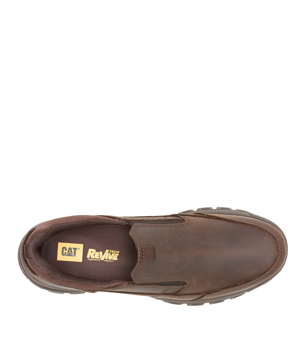 Zapatilla Cuero Hombre Threshold Slip On Café Cat