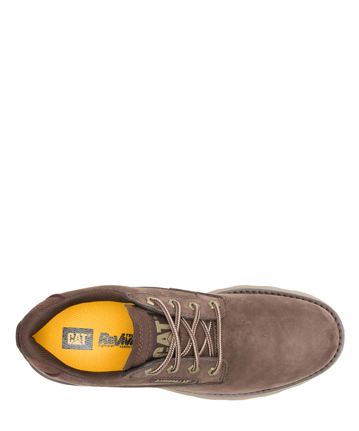 Zapatilla de Cuero Hombre Pursue Lo Café Cat