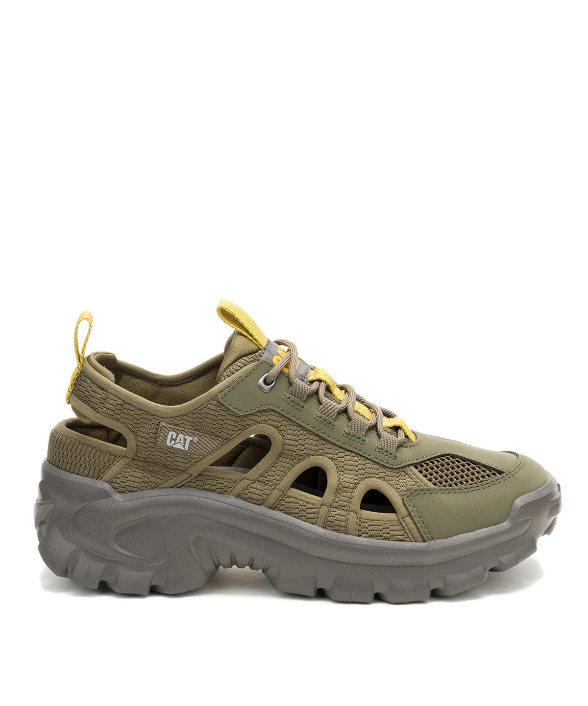 Sandalia Hombre Intruder Lite Air Flo Oliva Cat