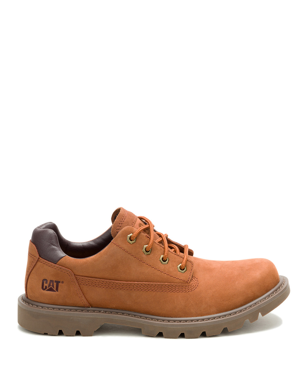 Zapato Cuero Hombre Colorado Low 2.0 Café Cat