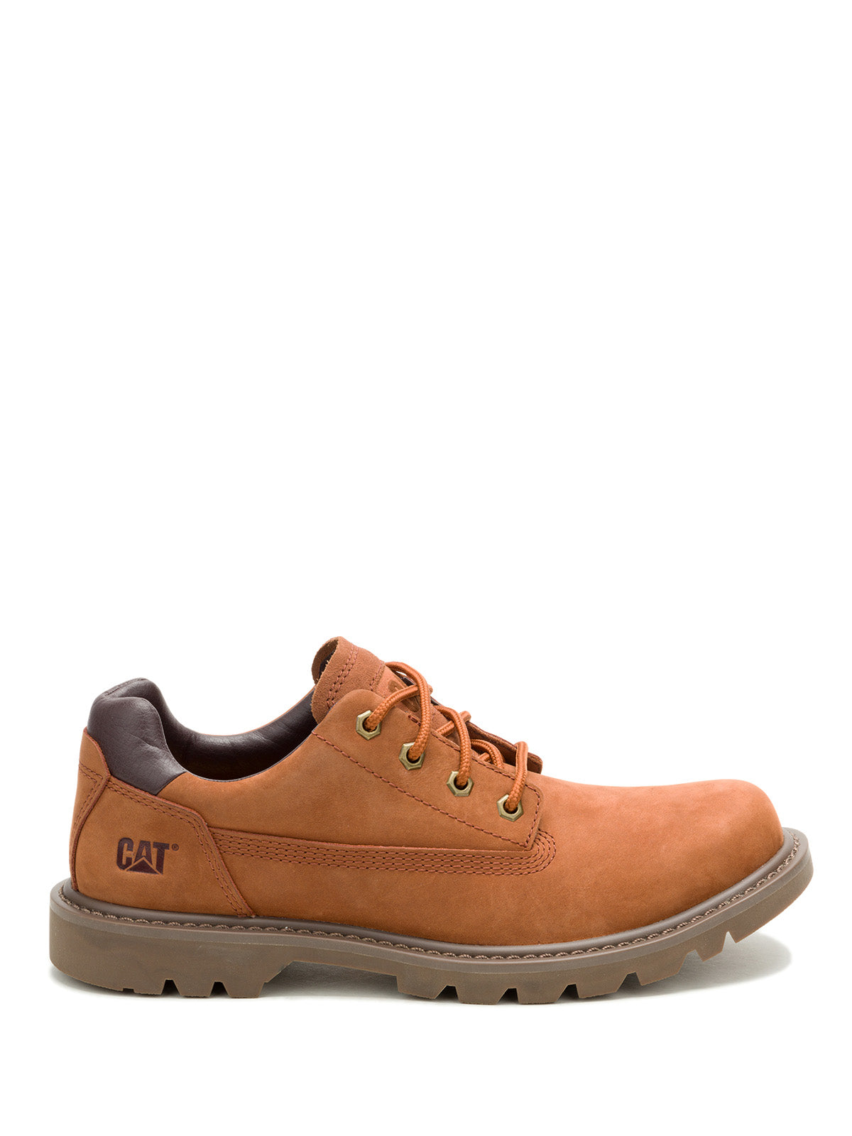 Zapato Cuero Hombre Colorado Low 2.0 Café Cat