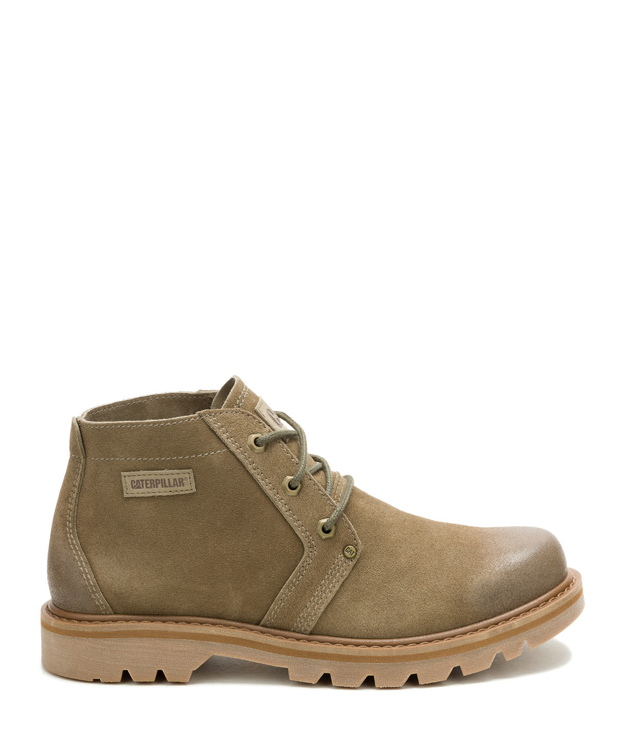 Botín Cuero Hombre Grader Chukka Verde Oliva Cat