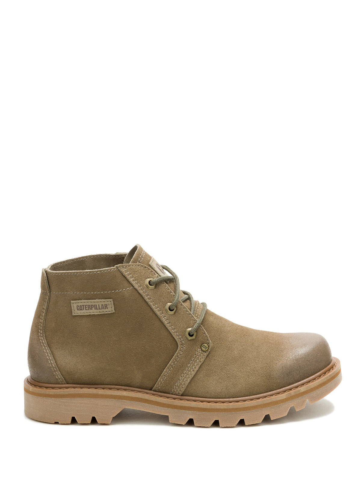 Botín Cuero Hombre Grader Chukka Verde Oliva Cat