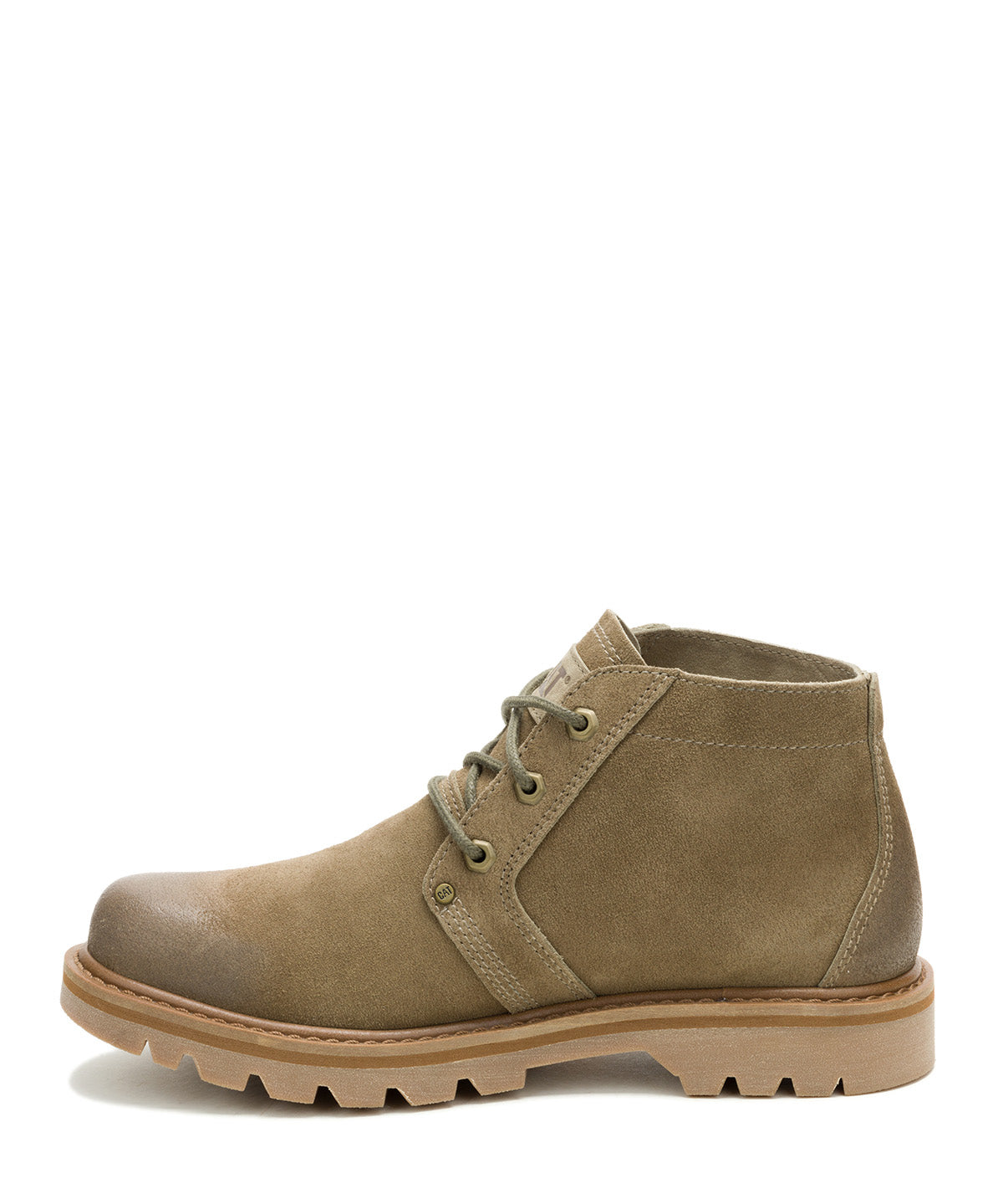 Botín Cuero Hombre Grader Chukka Verde Oliva Cat