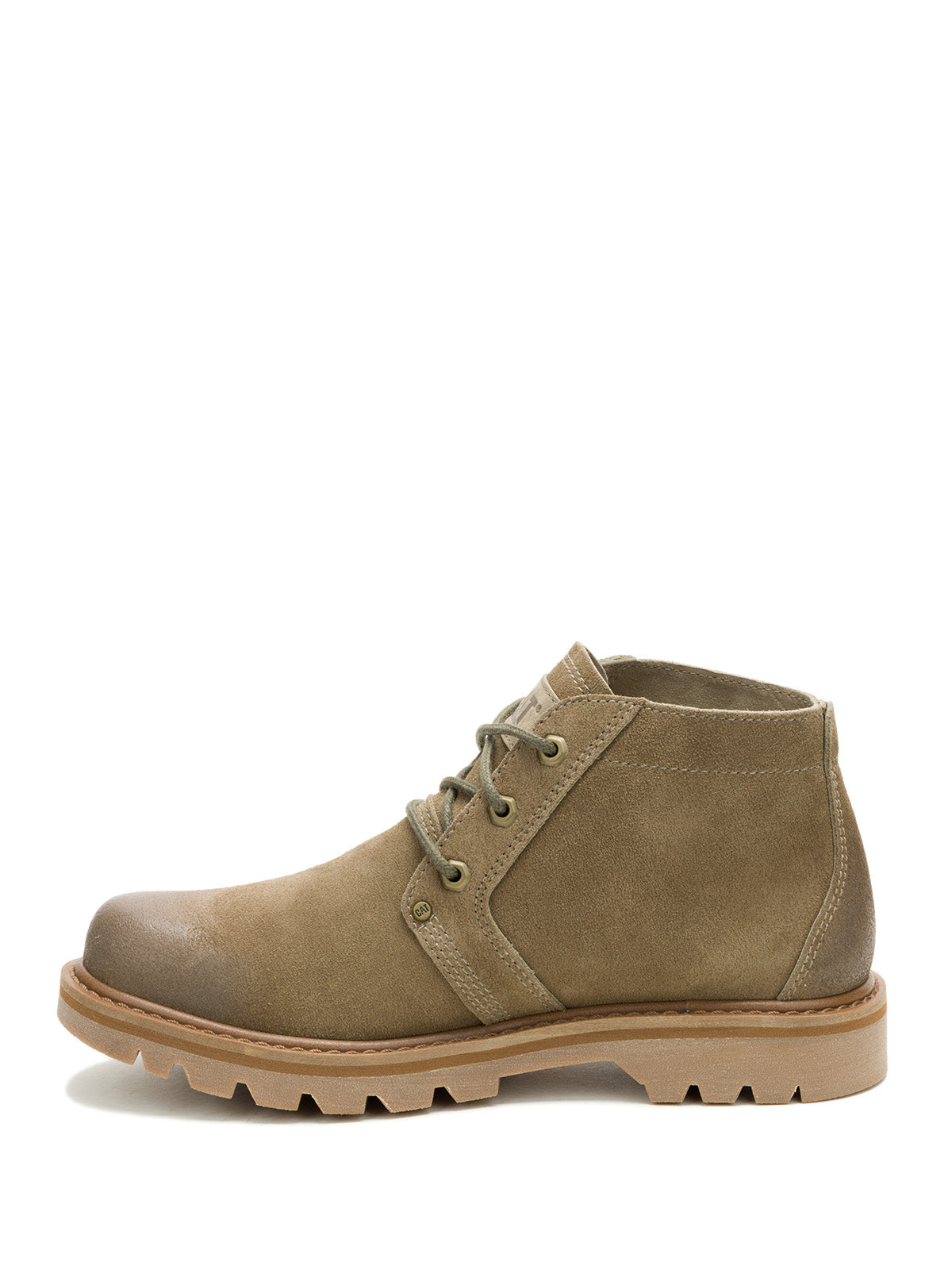 Botín Cuero Hombre Grader Chukka Verde Oliva Cat