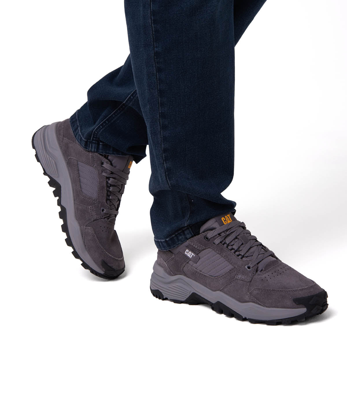 Zapatilla Hombre Grapple Suede Gris Cat