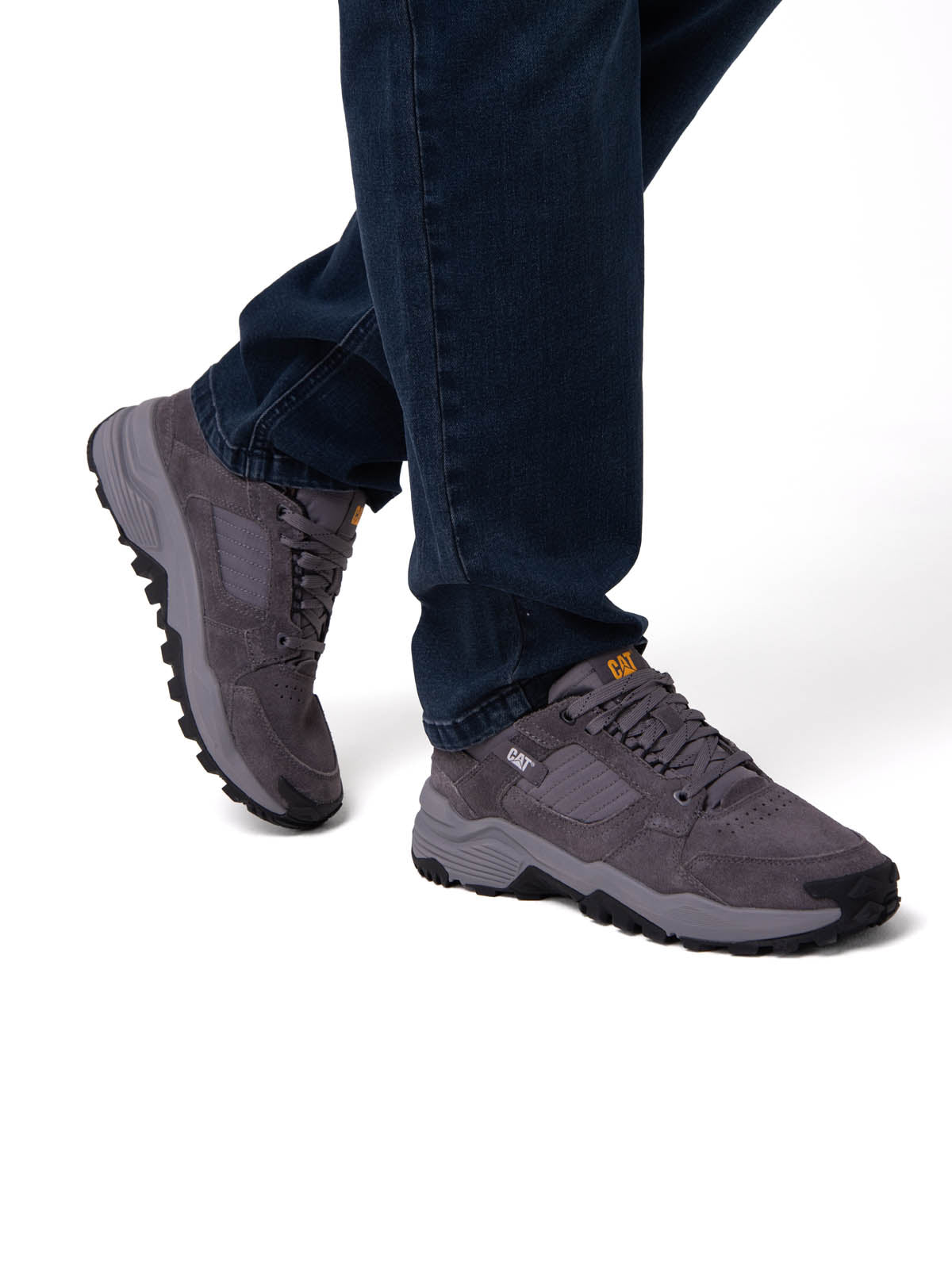 Zapatilla Hombre Grapple Suede Gris Cat