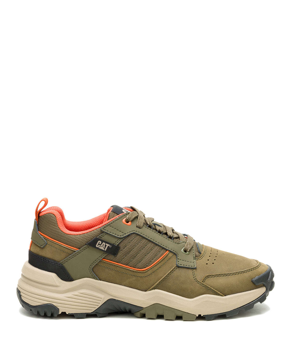 Zapatilla Hombre Grapple Leather Verde Oliva Cat