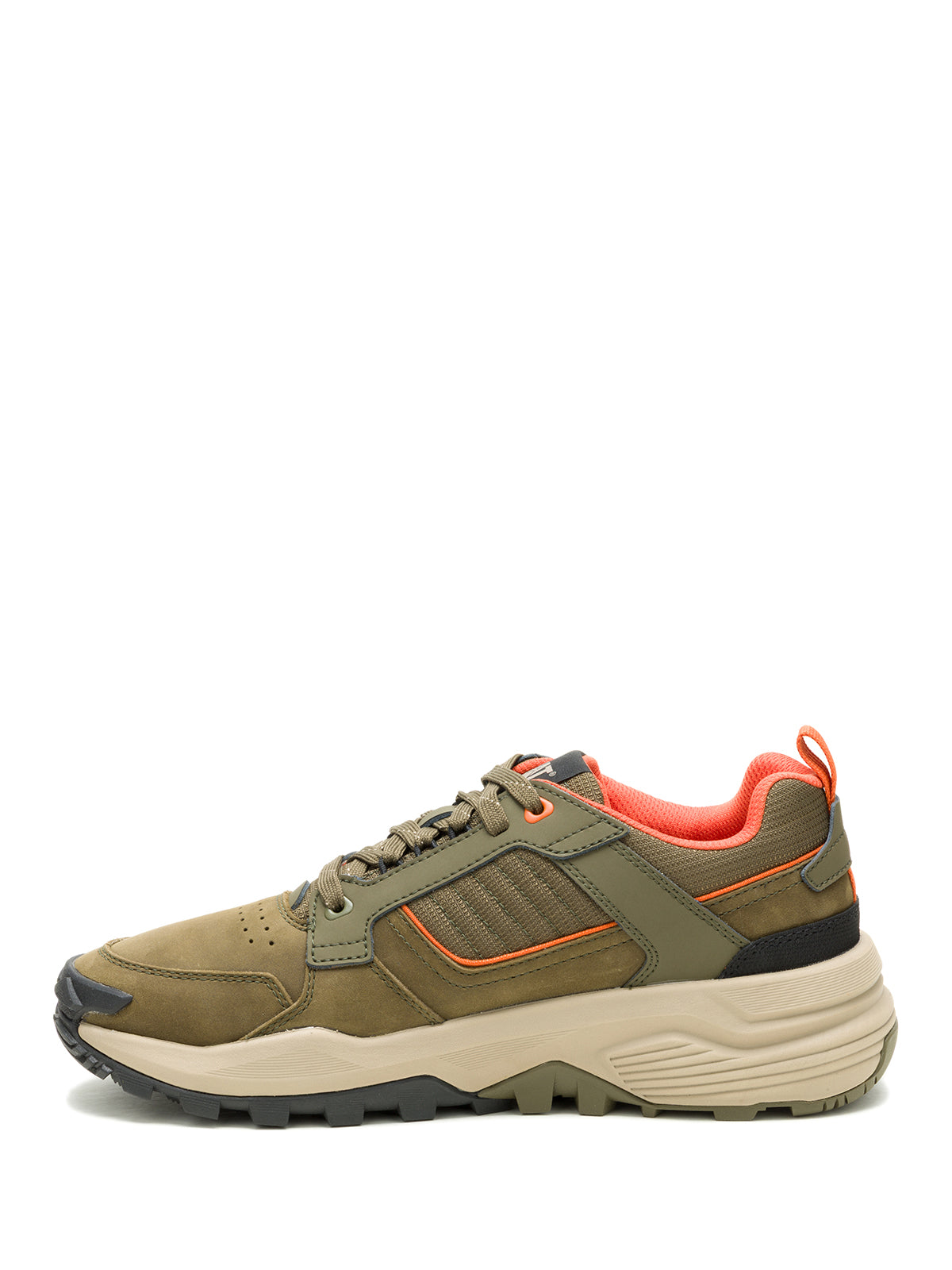 Zapatilla Hombre Grapple Leather Verde Oliva Cat