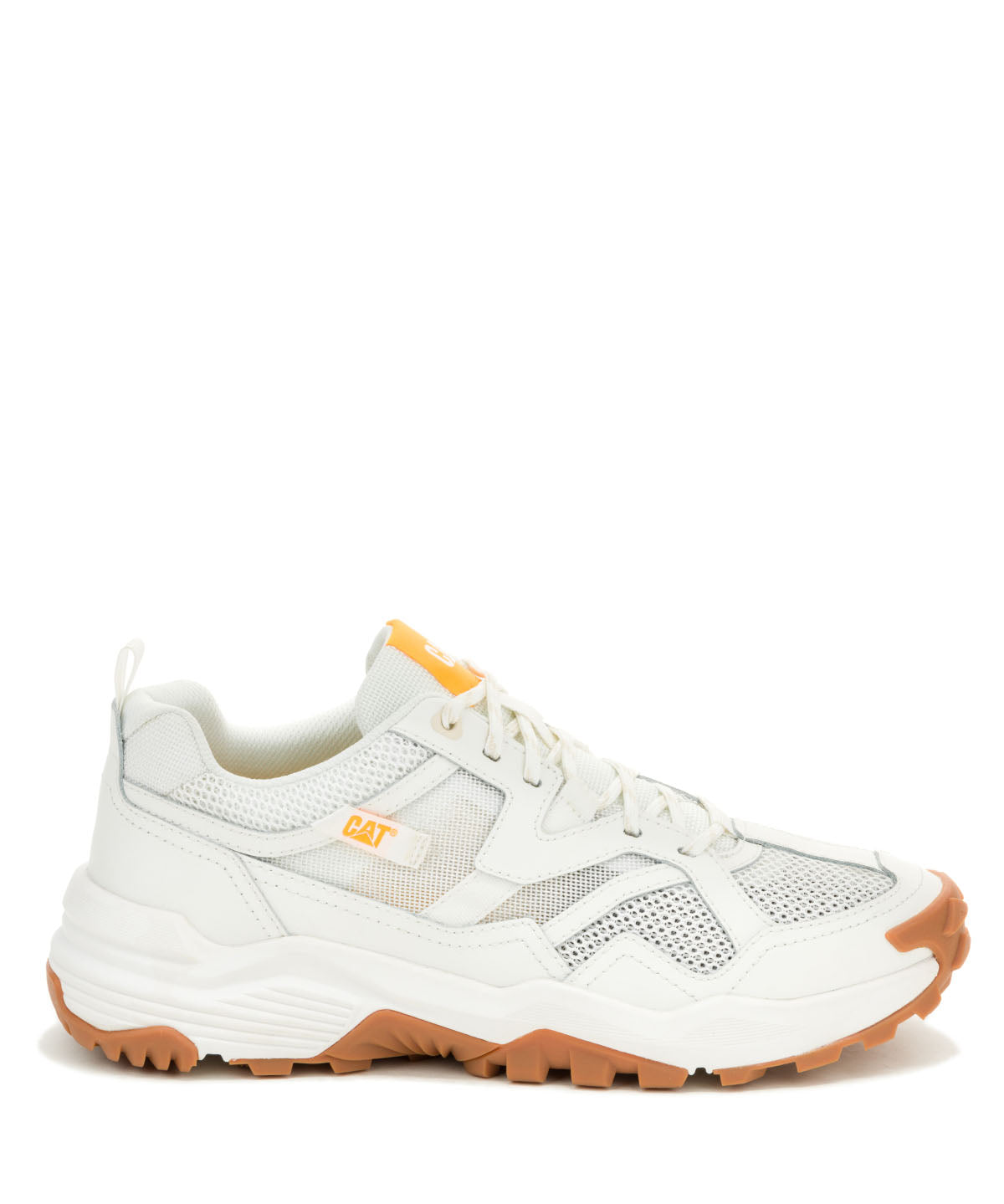 Zapatilla Hombre Grapple Leather Mesh Blanco Cat