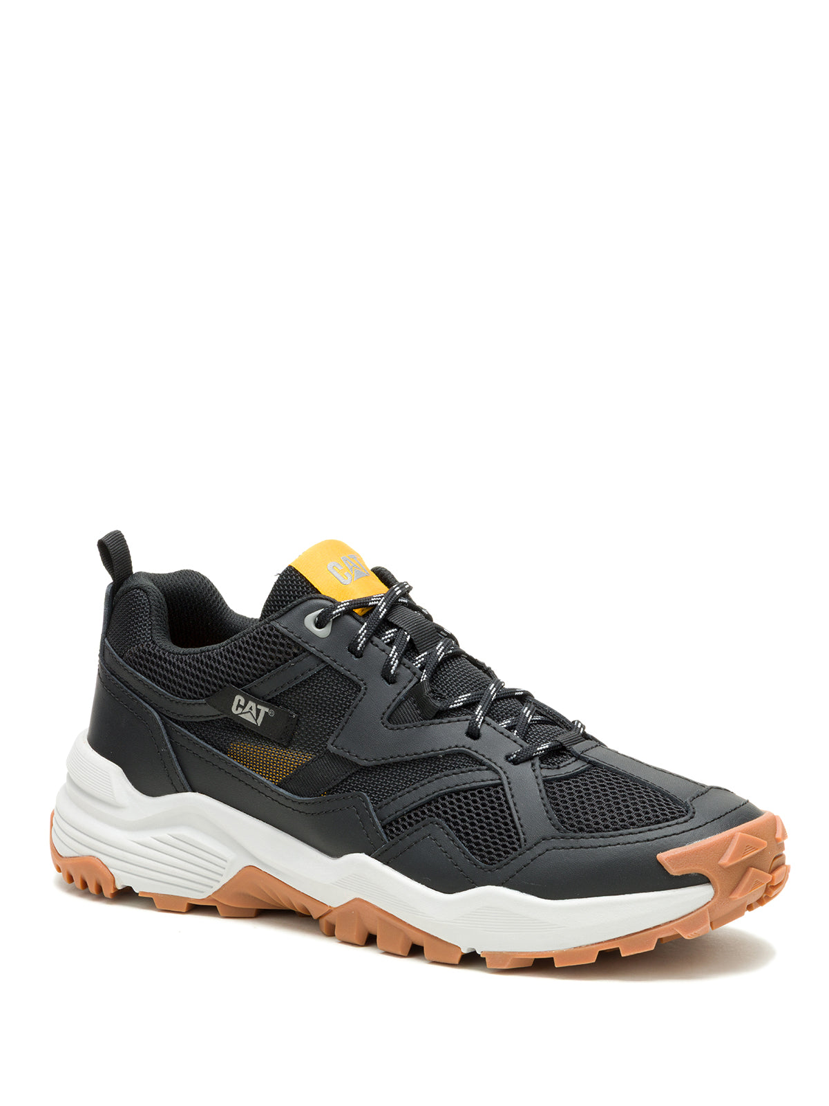 Zapatilla Hombre Grapple Leather Mesh Negro Cat