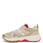 Zapatilla Hombre Grapple Suede Mesh Beige Cat