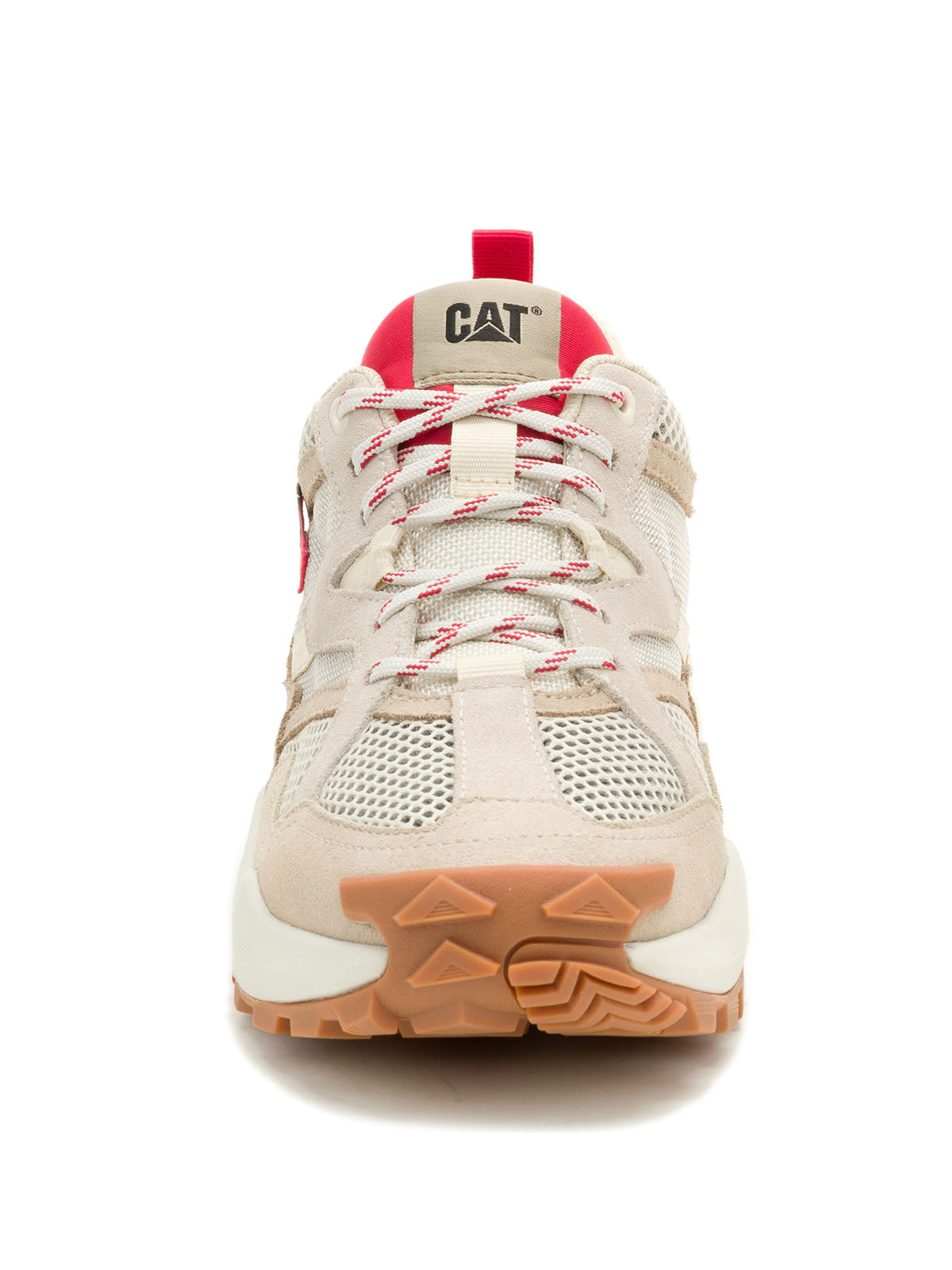 Zapatilla Hombre Grapple Suede Mesh Beige Cat