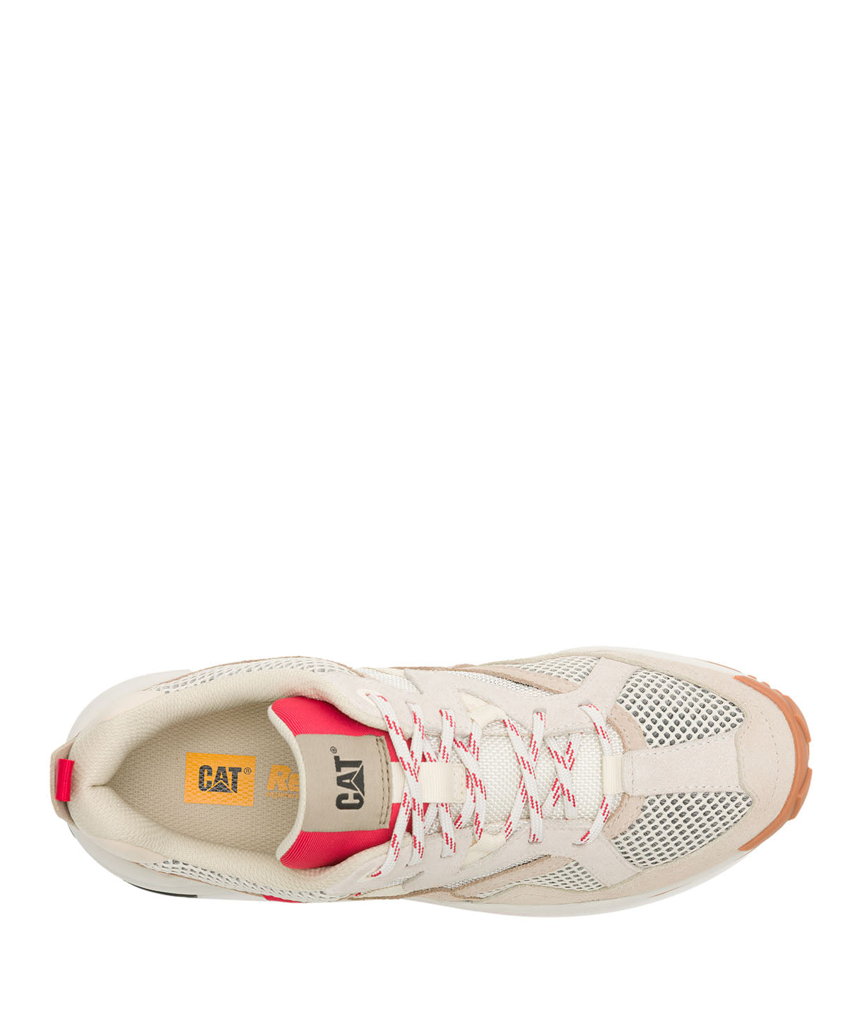 Zapatilla Hombre Grapple Suede Mesh Beige Cat