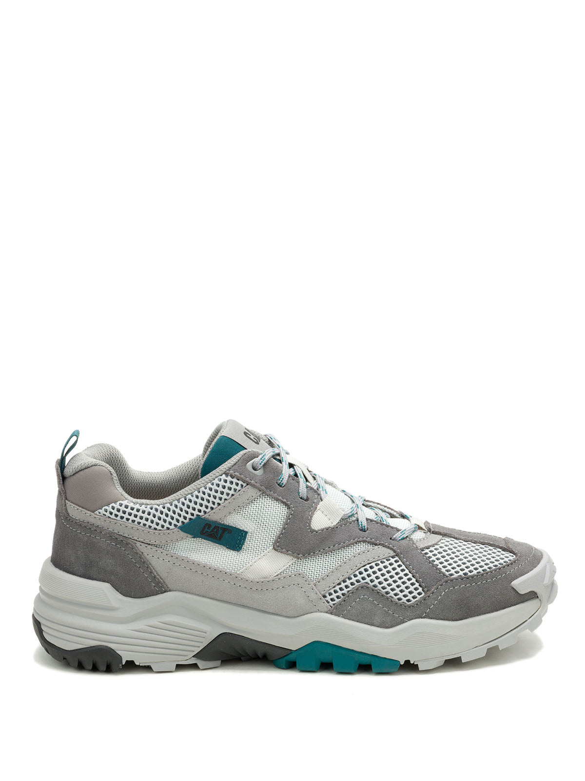 Zapatilla Hombre Grapple Suede Mesh Gris Cat