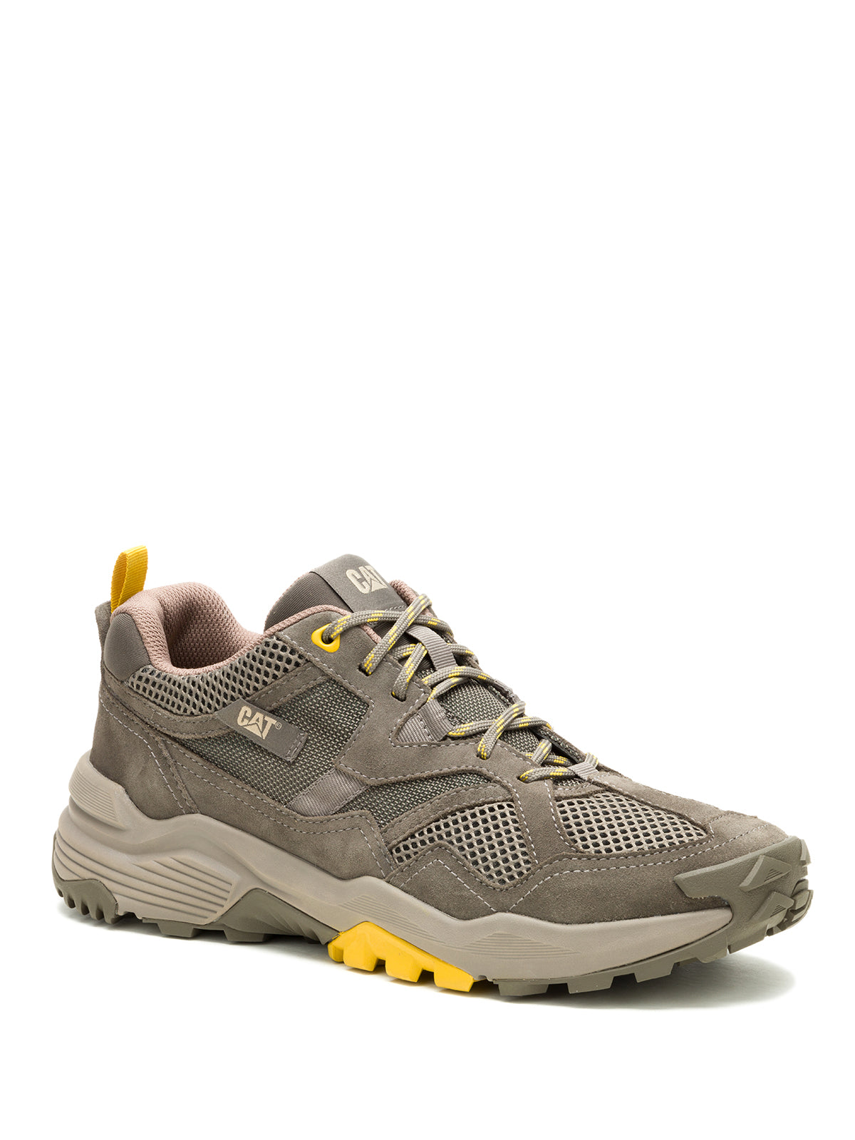 Zapatilla Hombre Grapple Suede Mesh Gris Cat