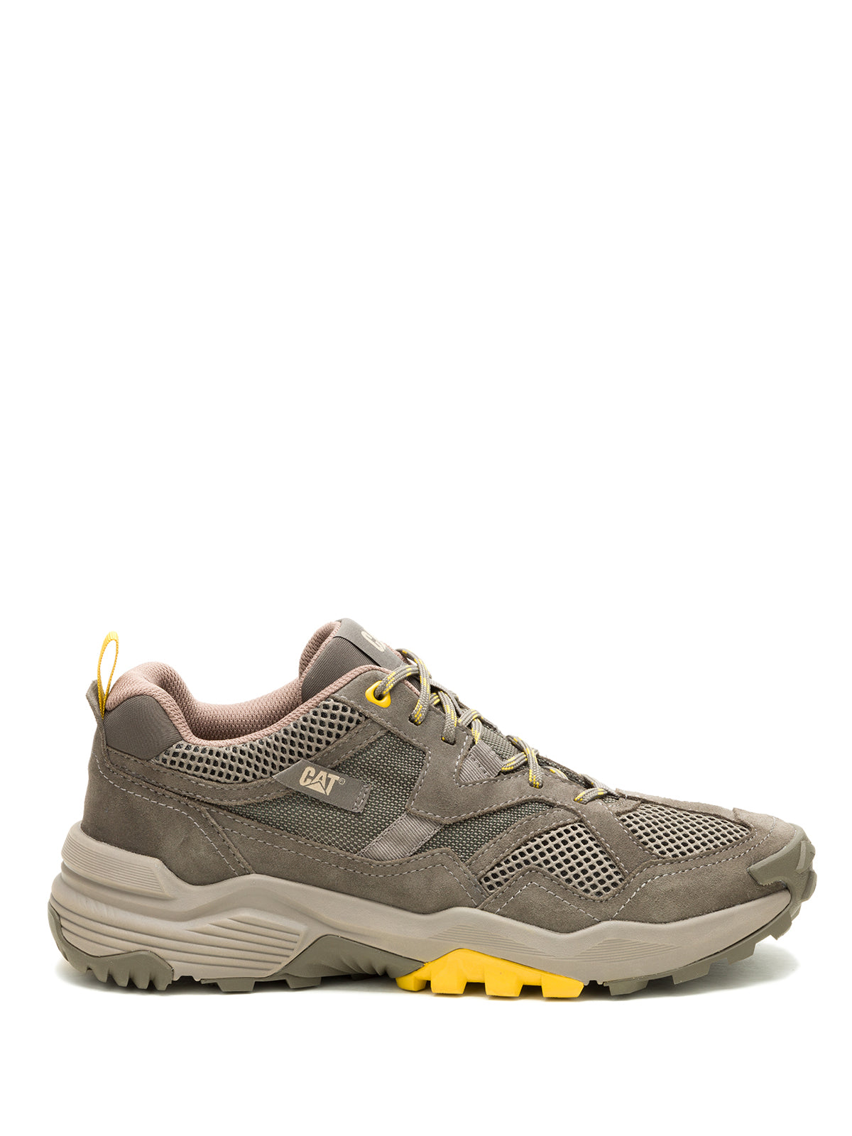 Zapatilla Hombre Grapple Suede Mesh Gris Cat